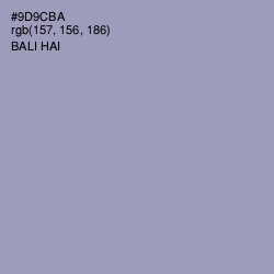 #9D9CBA - Bali Hai Color Image